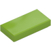 LEGO Lime Tile 1 x 2 med Rille (3069 / 30070)