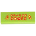 LEGO Lime Tile 1 x 3 with Dragon Power Sticker (63864)