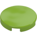 LEGO Lime Tile 2 x 2 Round with Bottom Stud Holder (14769)