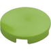 LEGO Lime Tile 2 x 2 Round with &quot;X&quot; Bottom (4150)