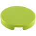 LEGO Lime Tile 2 x 2 Round with &quot;X&quot; Bottom (4150)