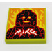 LEGO Lime Tile 2 x 2 with BeatBit Album Cover - Lava Minifigure with Groove (3068)