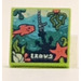 LEGO Lime Tile 2 x 2 with Beatbit Album Cover - Underwater Scene with Groove (3068)