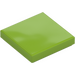 LEGO Lime Tile 2 x 2 with Groove (3068)