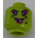 LEGO Lime Wacky Witch Head (Recessed Solid Stud) (3626)