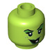 LEGO Lime Wacky Witch Minifigure Head (Recessed Solid Stud) (3626 / 22171)