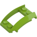 LEGO Lime Wedge 4 x 3 Curved with 2 x 2 Cutout (47755)