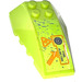 LEGO Lime Wedge 6 x 4 Triple Curved with &#039;FUEL INJECTION&#039;, Splatters and Arrow Sticker (43712)