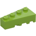 LEGO Lime Wedge Brick 2 x 4 Left (41768)