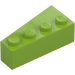 LEGO Lime Wedge Brick 2 x 4 Right (41767)