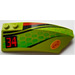 LEGO Lime Wedge Curved 3 x 8 x 2 Right with &#039;34&#039;, &#039;4WD&#039; Sticker (41749)