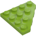 LEGO Lime Cuneo Piastra 4 x 4 Angolo (30503)