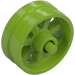 LEGO Lime Hjul Kant Ø14.6 x 6 med Eiker og Stub Axles (50862)