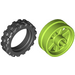 LEGO Lima Wheel Rim Ø14.6 x 6 with Spokes and Stub Axles with Tire Ø 20.9 X 5.8  Offset Tread