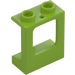 LEGO Lime Window Frame 1 x 2 x 2 (Plane) with 1 Hole in Bottom (60032)