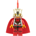 LEGO Lion King avec Chrome Gold couronner, rouge Plume et rouge Casquette (Lego Chess King) Figurine