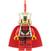 LEGO Lejon King med Krom Guld krona, Röd Plym och Röd Kappa (Lego Chess King) Minifigur