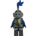 LEGO Lion Knight, Armor met Lion Schild, Blauw Pluim, Helm met Vizier, Angry Look minifiguur