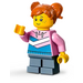 LEGO Little Girl met Bright Pink Sweatshirt minifiguur
