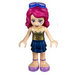 LEGO Livi, Dark Blau Layered Rock Minifigur