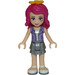 LEGO Livi, Flat Silver Layered Skirt Minifigure