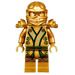 LEGO Lloyd - Golden Ninja med Skulderrustning og Gold Hode Minifigur