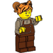 LEGO Logging Railway Woman - Orange Hair Minifigure