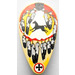 LEGO Long Minifigure Shield with Indian Feathers and Black Horse Pattern (2586)