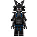 LEGO Lord Garmadon met 4 Armen en Gebogen Crest met Dark Blauw Tassels Minifiguur