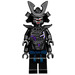 LEGO Lord Garmadon mit 4 Arme und Gebogen Crest mit Dark Lila Splatters Minifigur