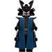 LEGO Lord Garmadon jossa 4 Käsivarret ja Kaareva Crest jossa Robe Minihahmo