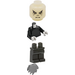 LEGO Lord Voldemort Minihahmo jossa on Glow in the Dark Head ja Medium Stone Grey Cape