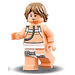 LEGO Luke Skywalker med Bacta Tank Utstyrsel och Mörk Gulbrun Hår Minifigur