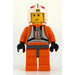 LEGO Luke Skywalker mit Pilot Outfit Minifigur (Dark Stone Grey Hips)