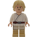 LEGO Luke Skywalker med Tatooine Påklædning med Beige Ben (Smile) Minifigur