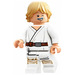 LEGO Luke Skywalker with Tatooine Outfit with White Legs and Blue Milk Moustache  Minifigure