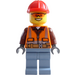 LEGO Lumberjack s Hnědá Košile Minifigurka