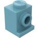 LEGO Maersk Blue Brick 1 x 1 with Headlight and No Slot (4070 / 30069)