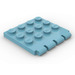 LEGO Maersk Blue Hinge Plate 4 x 4 Vehicle Roof (4213)