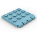 LEGO Maersk Blue Hinge Plate 4 x 4 Vehicle Roof (4213 / 30001)