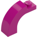 LEGO Magenta Arch 1 x 3 x 2 with Curved Top (6005 / 92903)