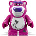LEGO Magenta Bear (Standing) met Purple Eyebrows en Nose