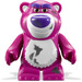 LEGO Magenta Ours (Standing) avec Violet Eyebrows et Nez