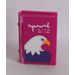LEGO Magenta Book 2 x 3 with Eagle Head Sticker (33009)