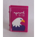 LEGO Magenta Book 2 x 3 con Eagle Cabeza Pegatina (33009)