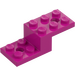 LEGO Magenta Halterung 2 x 5 x 1.3 mit Löcher (11215 / 79180)