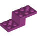 LEGO Magenta Beugel 2 x 5 x 1.3 met Gaten (11215 / 79180)
