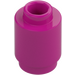 LEGO Magenta Stein 1 x 1 Rund mit offener Noppe (3062 / 35390)