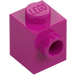 LEGO Magenta Brick 1 x 1 with Stud on One Side (87087)