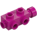 LEGO Magenta Klods 1 x 2 x 0.7 med knops på Sider (4595)